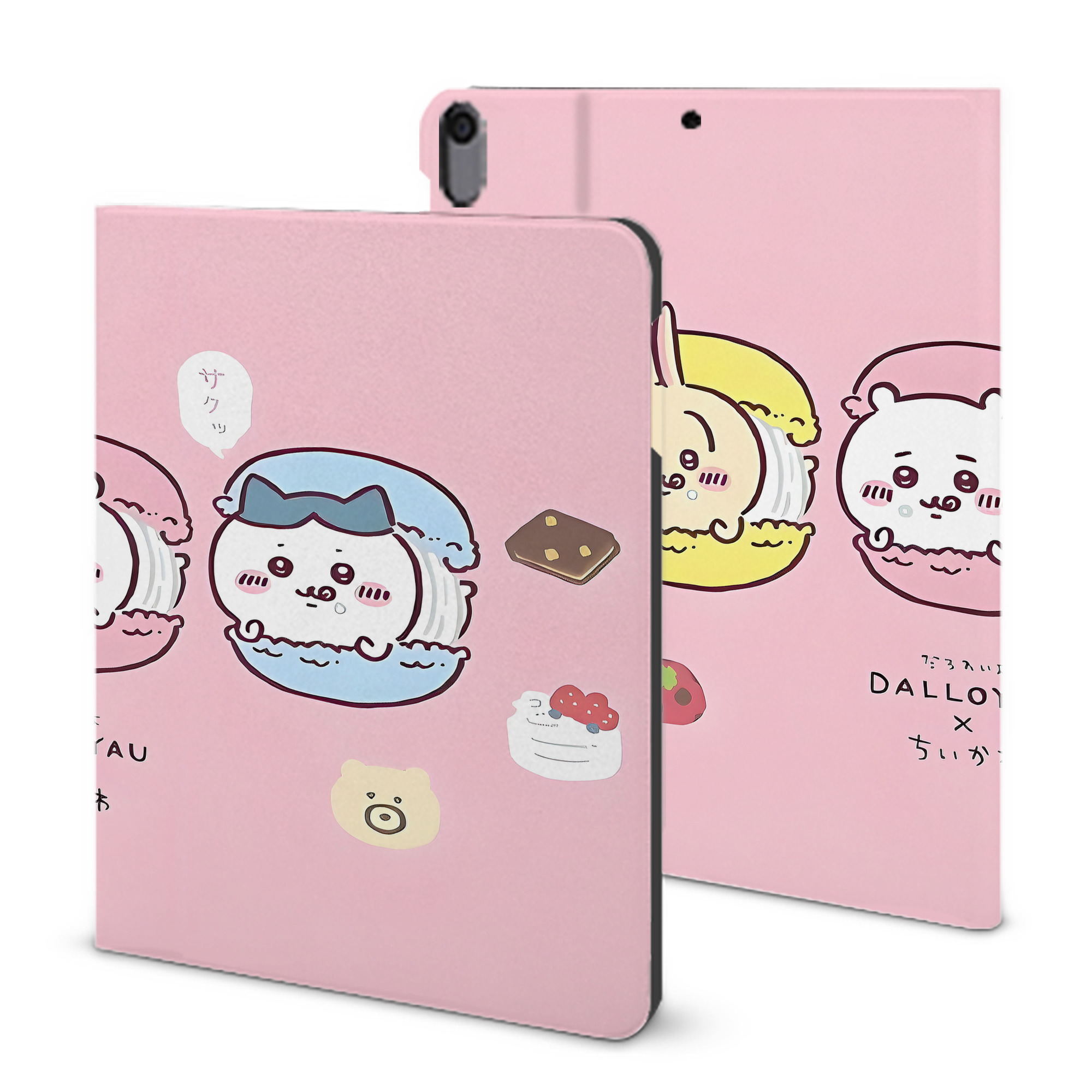 （画像用） ちいかわ Chii-kawa IPad ケース ブック型 PUレザー TPU 耐衝撃 軽量 薄型 ペン収納なし 全面保護 IPad 各モデル対応